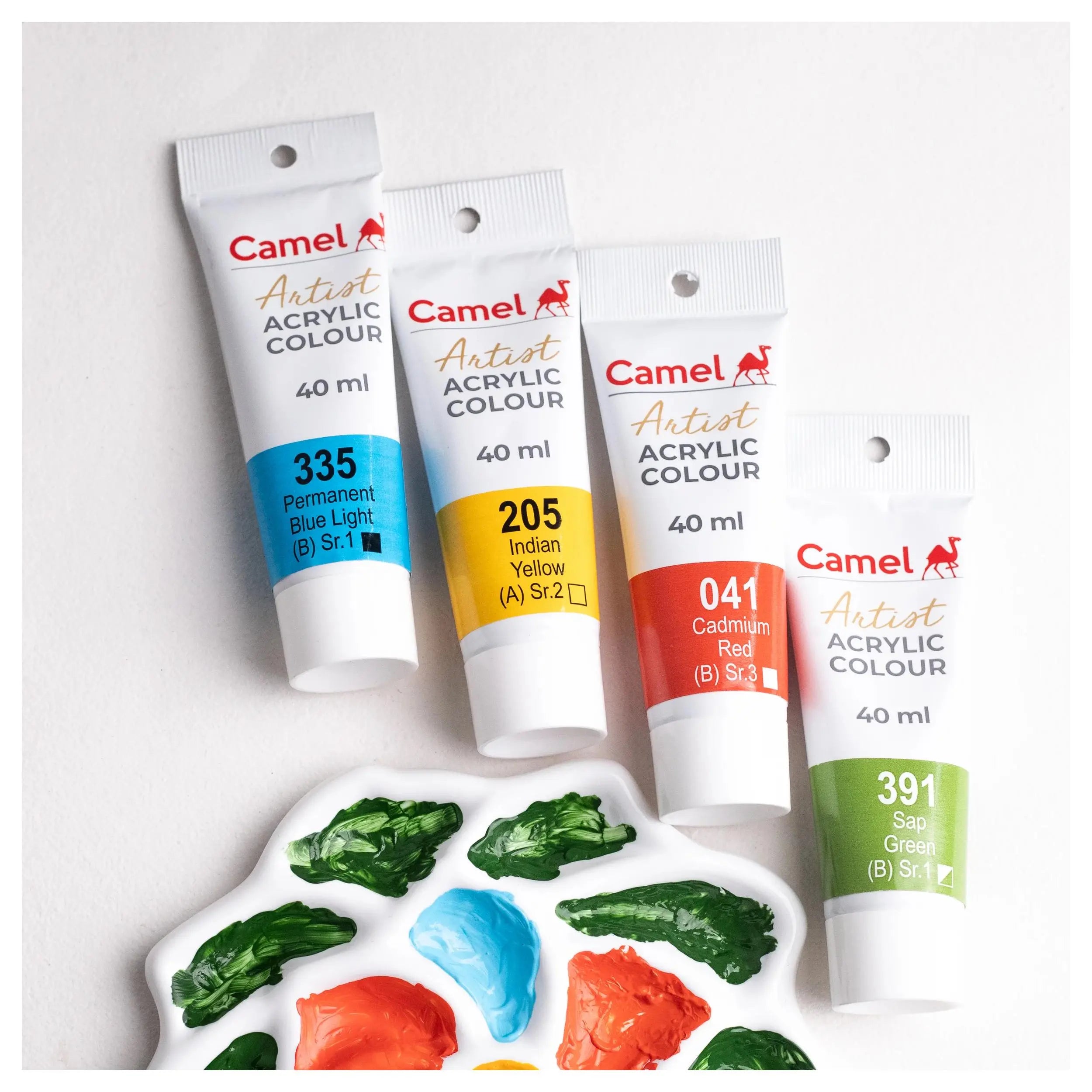 Camel Artist Acrylic Colours (individual tube of 40ml)