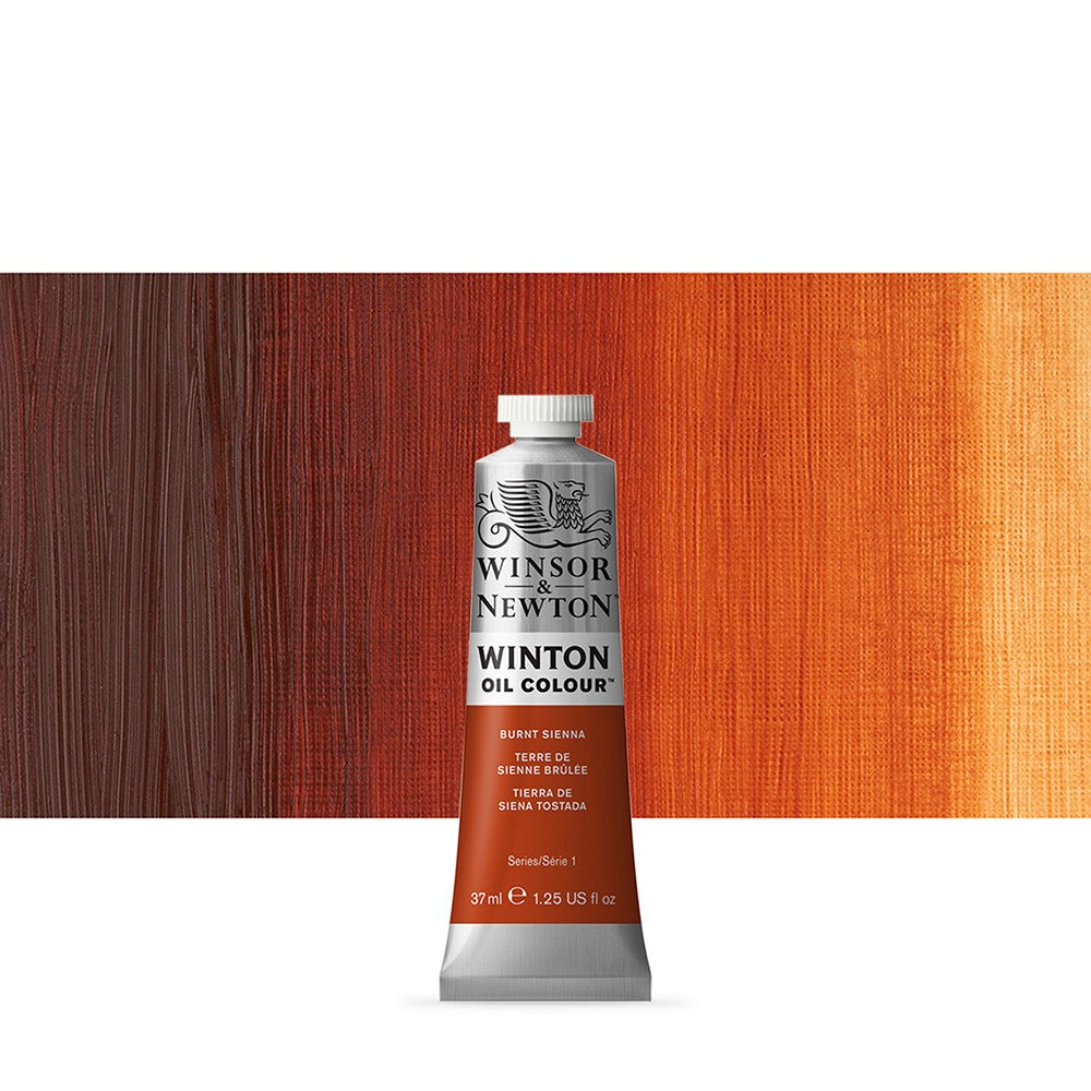 WINSOR &amp; NEWTON : WINTON : OIL PAINT : 37ML : BURNT SIENNA