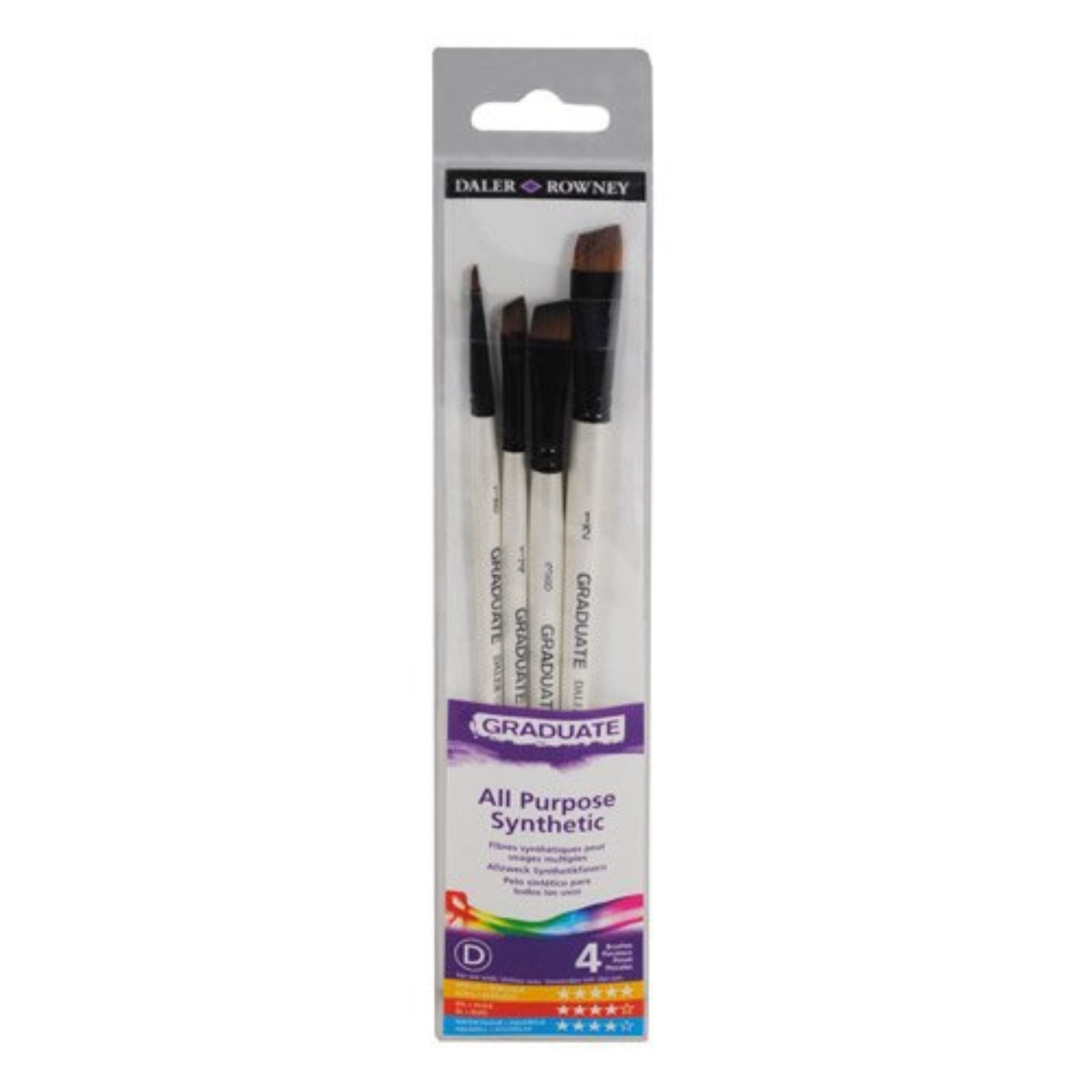 Daler Rowney Graduate 4 Brush Sync Shaders Set