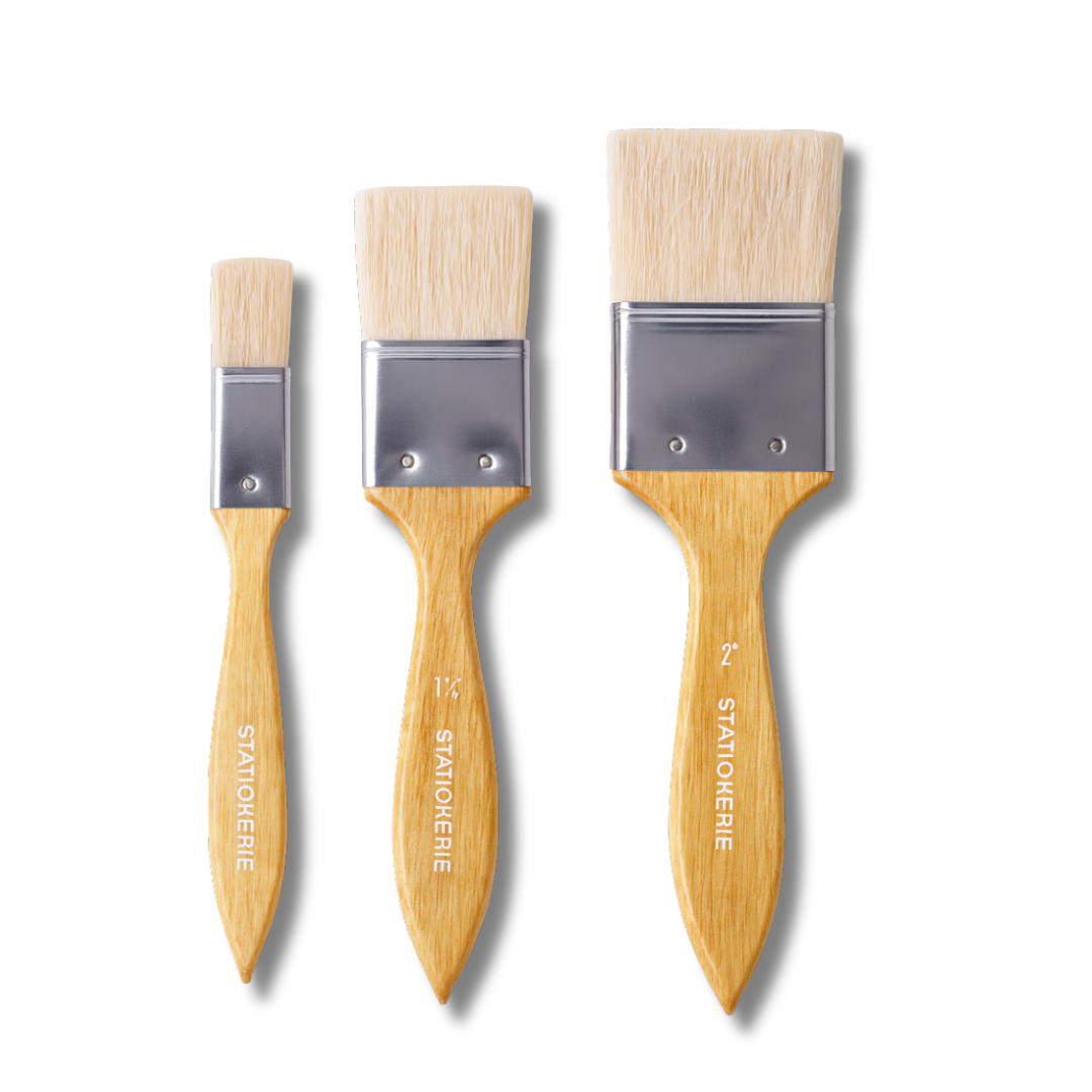 Stationerie Wash Inch Brush Set Of 3 Chungking Hog
