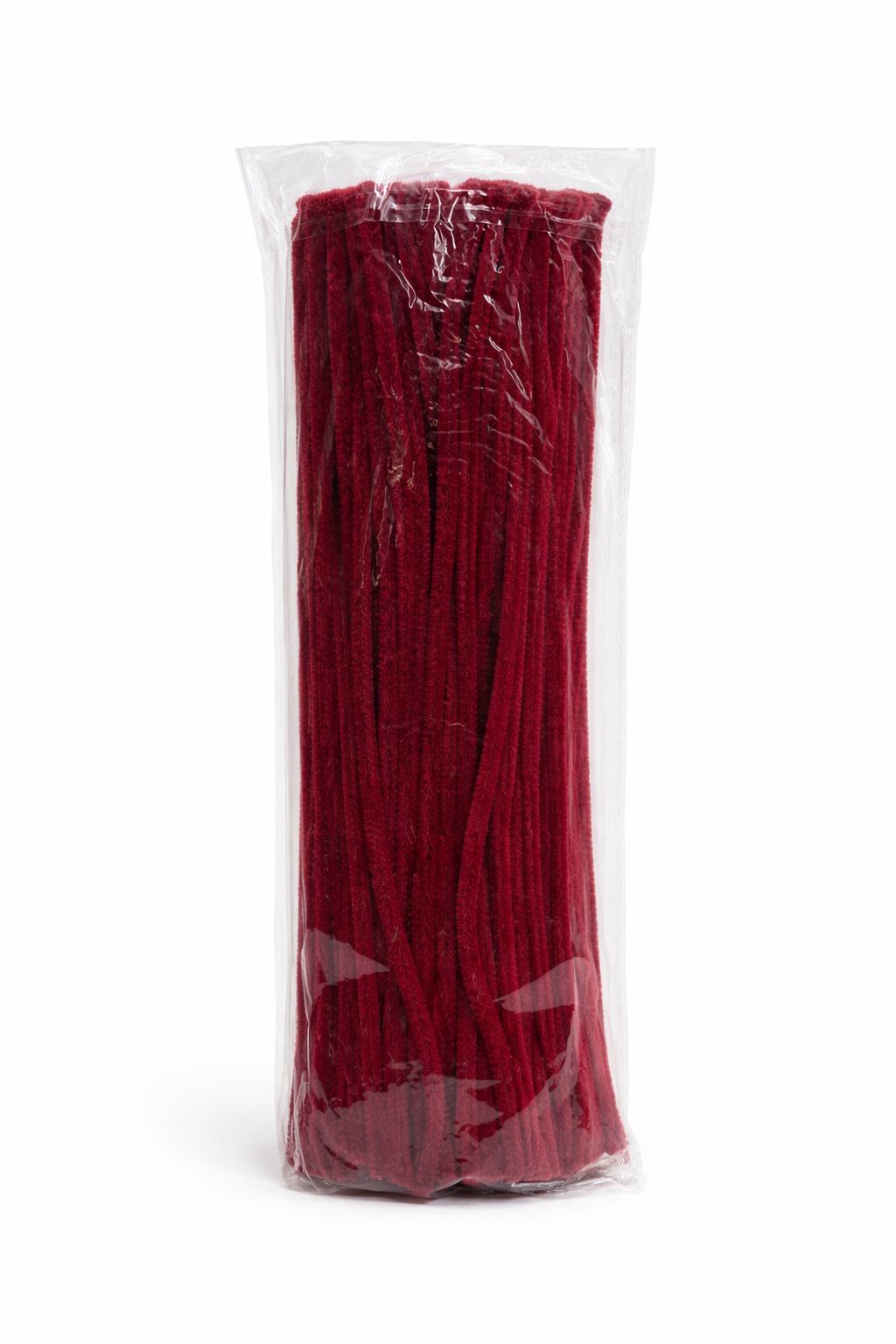Deep Red Chenille Pipe Cleaners (Craft Stems)