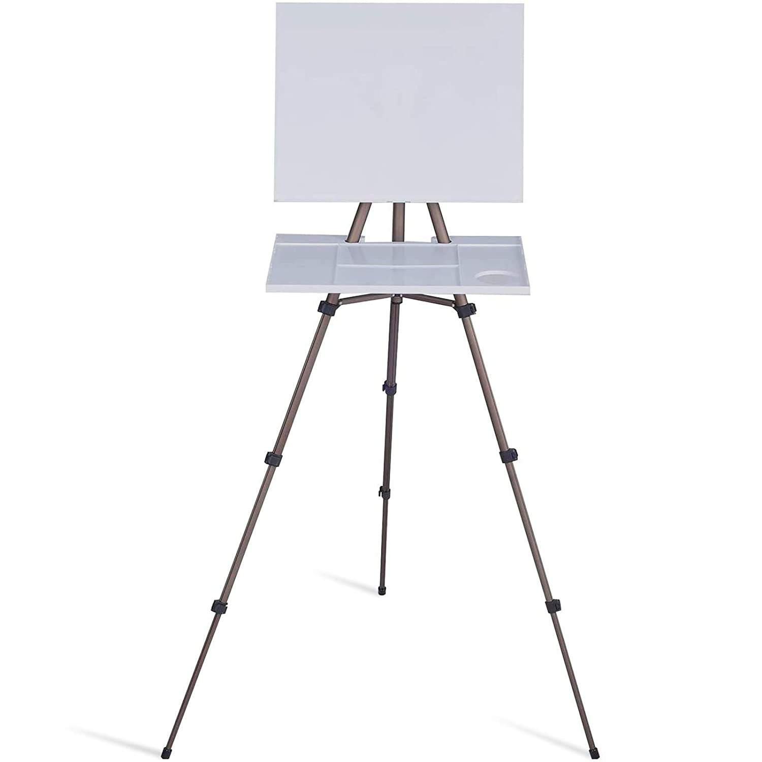 HS Artist Watercolor Field Easel, Lightweight, 17 to 65 Inch, Modern Metal A-Frame Easel for Tabletop/Floor Painting, Drawing and Display