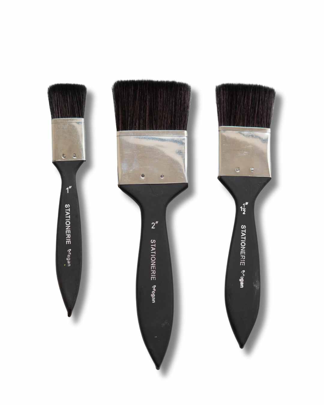 Stationerie Wash Inch Brush Set 3 Squirrel Synthetic
