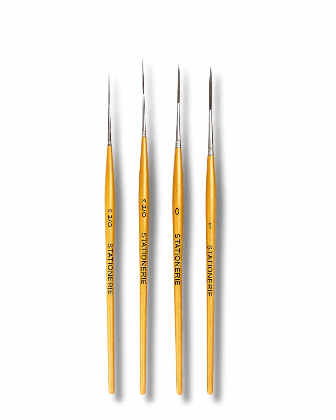 Stationerie Long Liner Set Of 4 Gold Edition, Kolinsky Syn