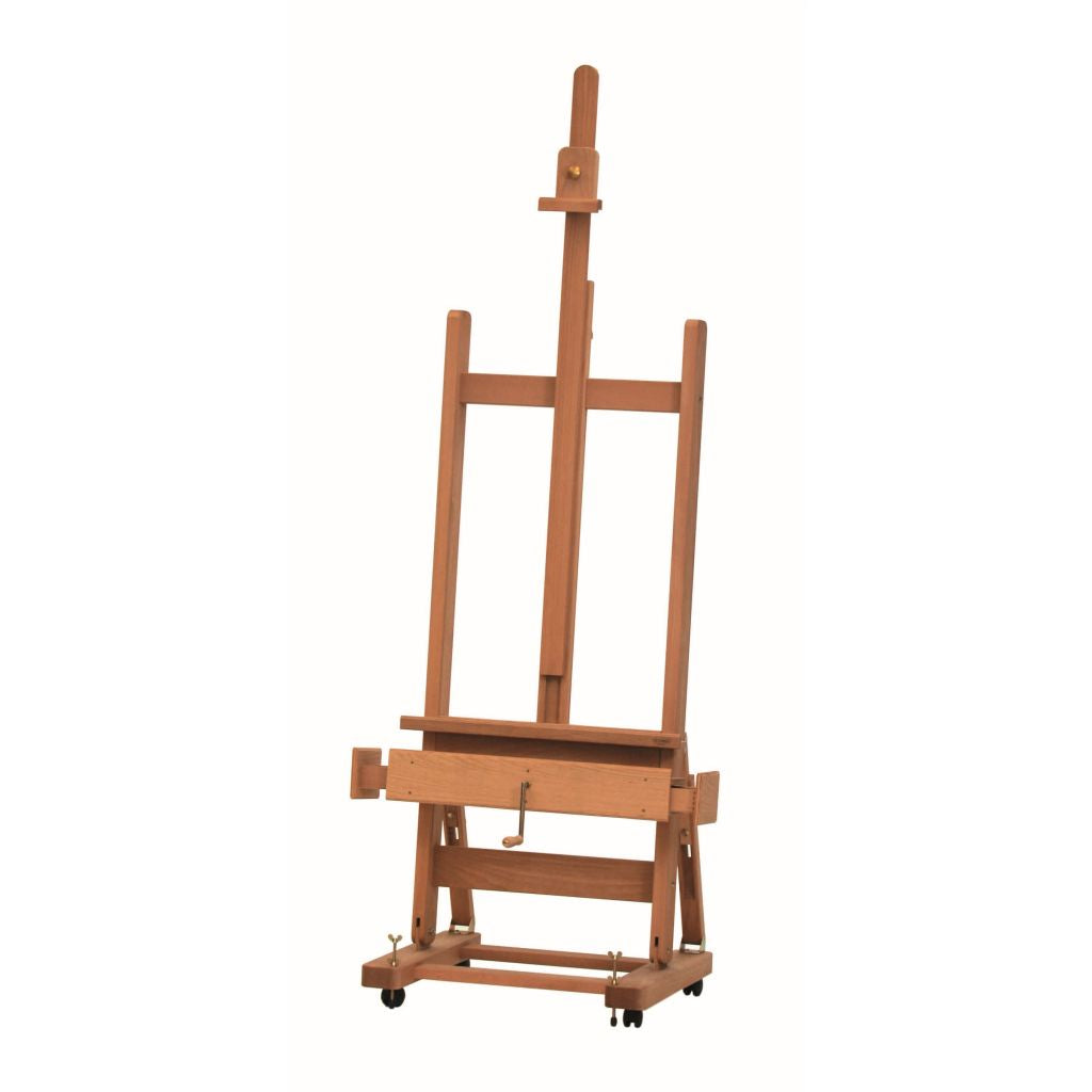 MABEF Beech Wood Studio Easel - H Frame - with Crank for Elevation (M-04-1)