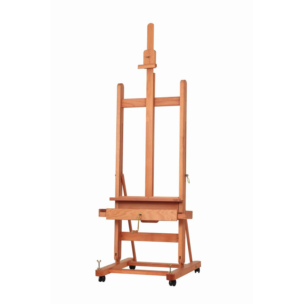 MABEF Beech Wood Small Studio Easel - H Frame - with Crank for Elevation (M-05-2)
