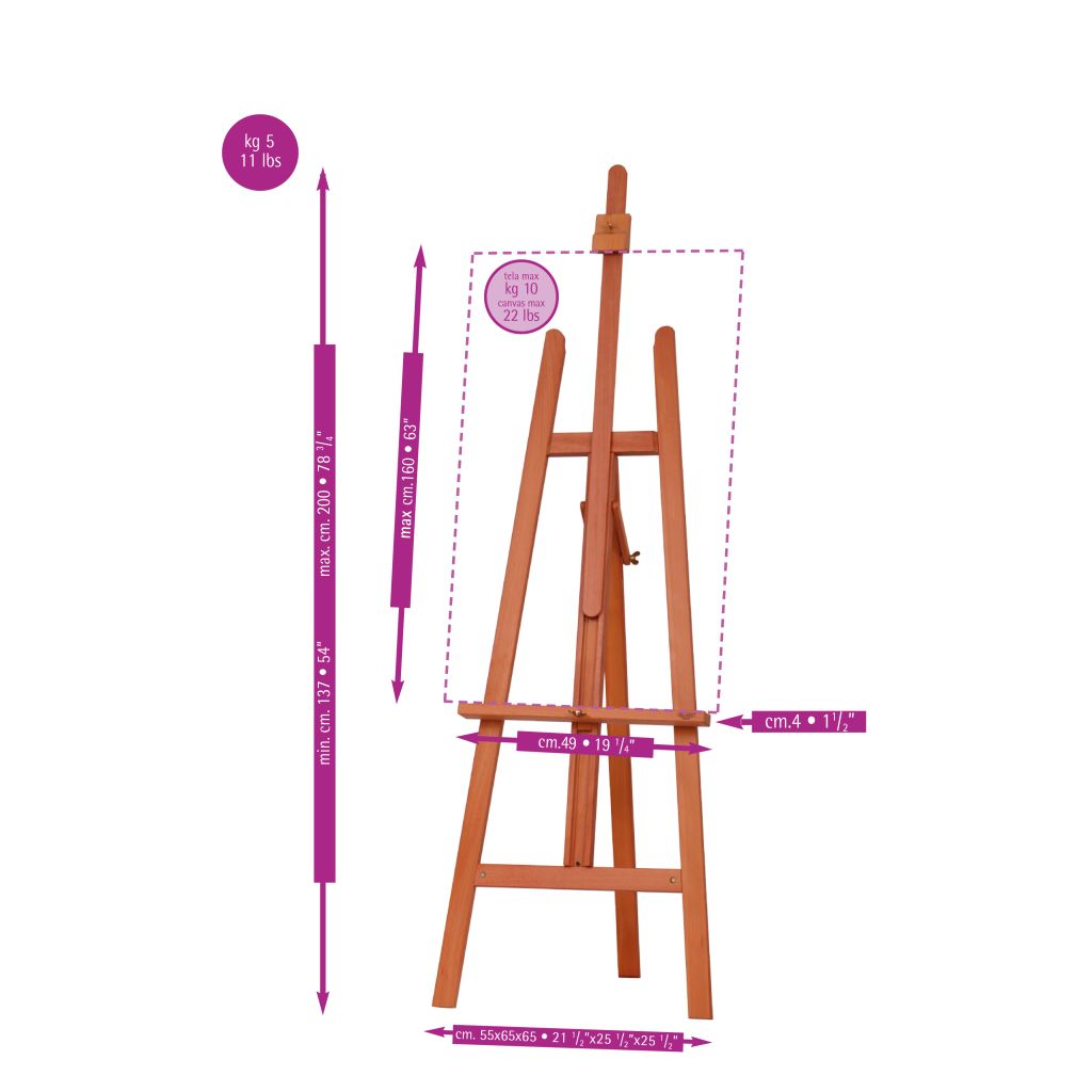 MABEF Beech Wood Alternative Lyre Easel - A Frame (M-13-AL)