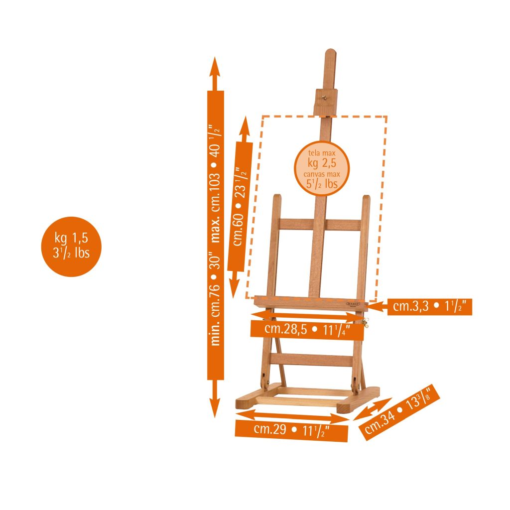 MABEF Beech Wood Basic Table Easel (M-14)