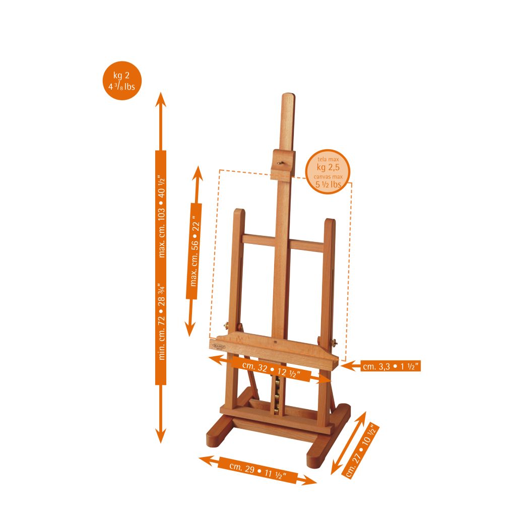 MABEF Beech Wood Super Table Easel (M-17)