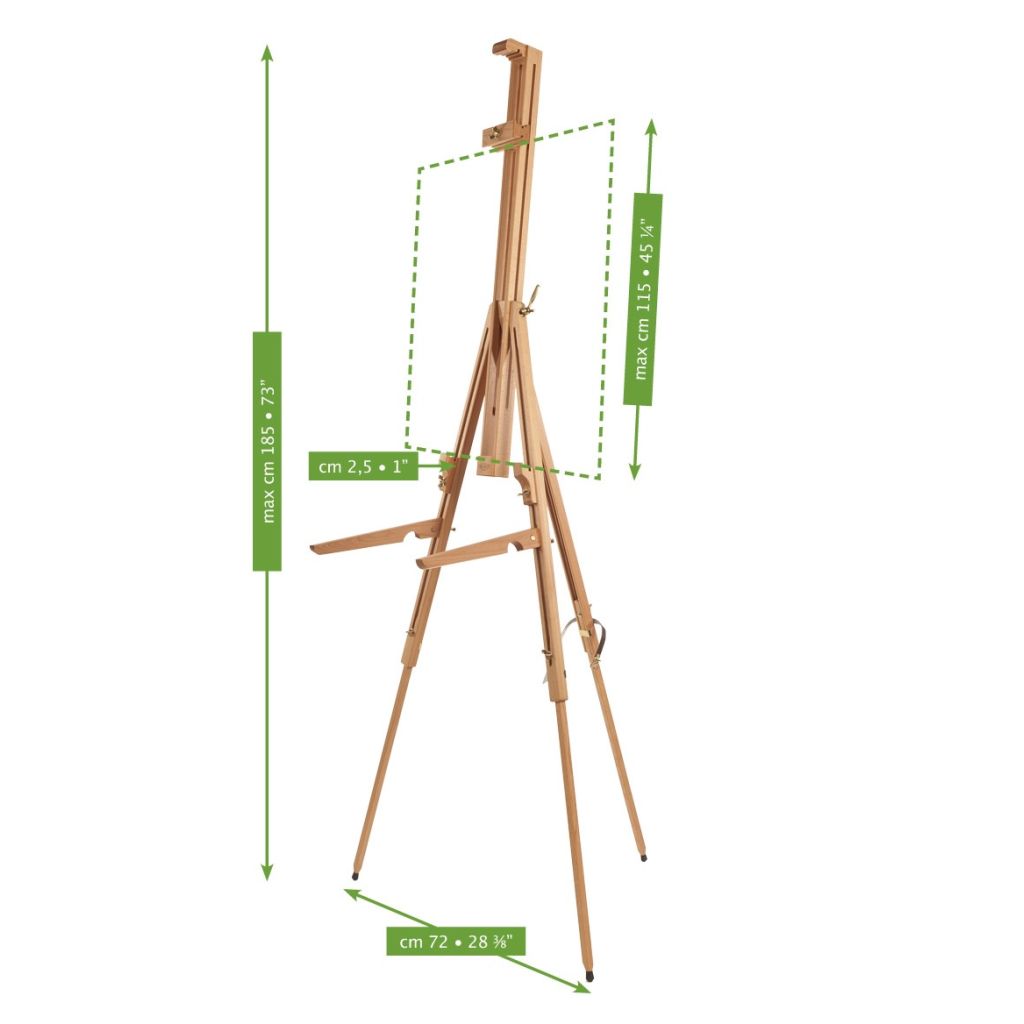 MABEF Beech Wood Basic Field Easel with Arms (M-27)