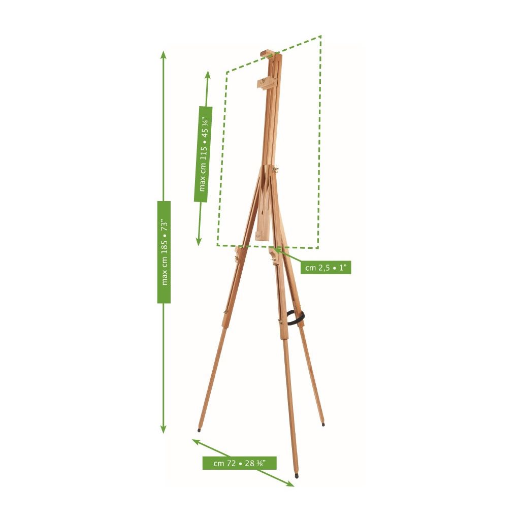 MABEF Beech Wood Alternative Basic Field Easel (M-29-AL-B)