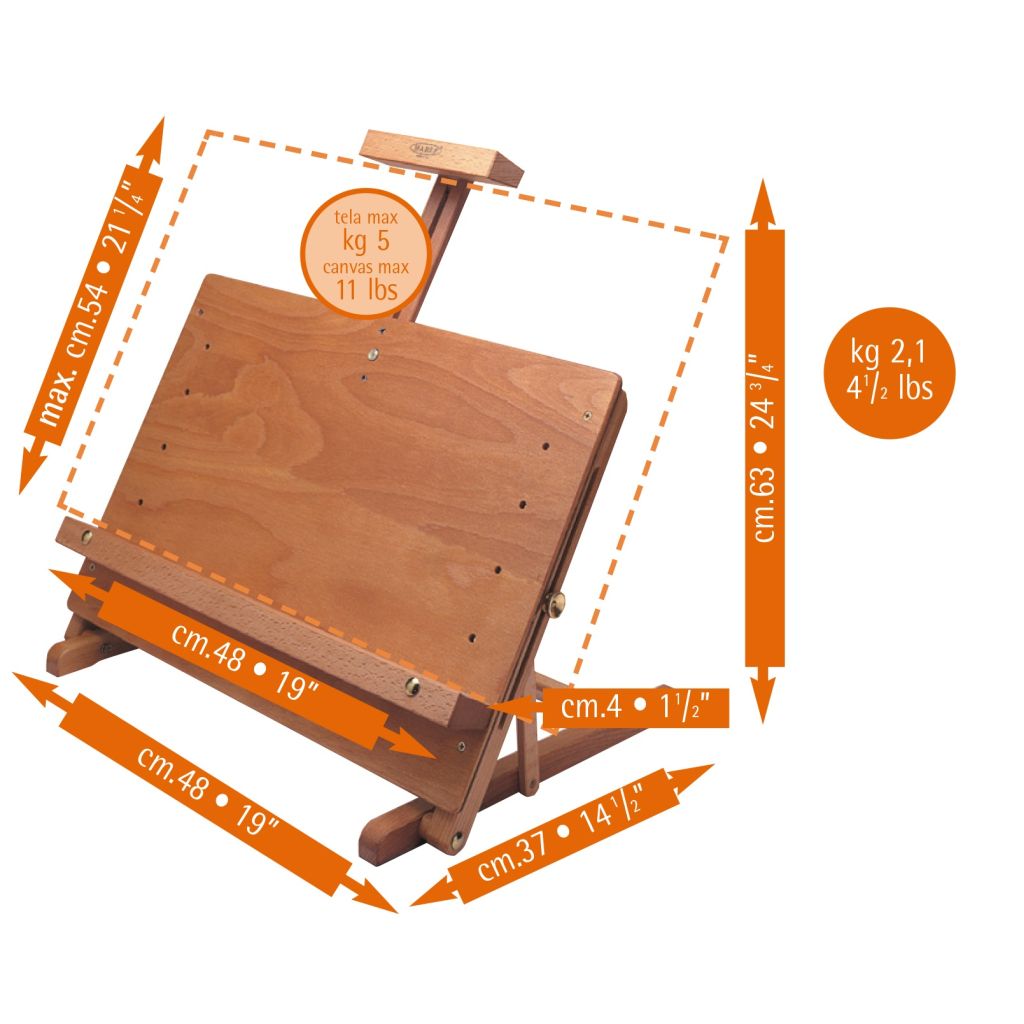 MABEF Beech Wood Display Table Easel (M-34)