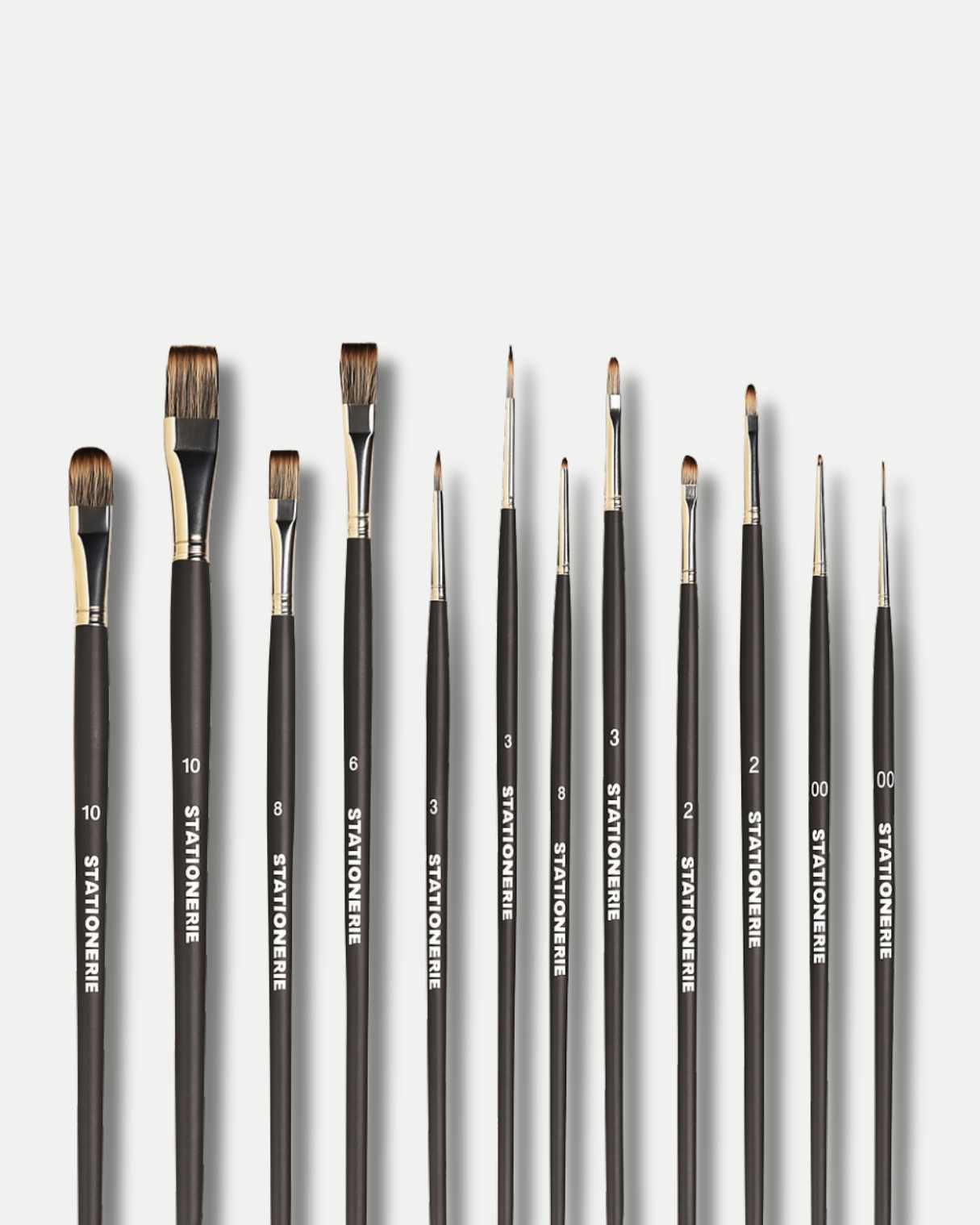 Stationerie Mix Set Of 11 Long Handle Mangosta Mix Media