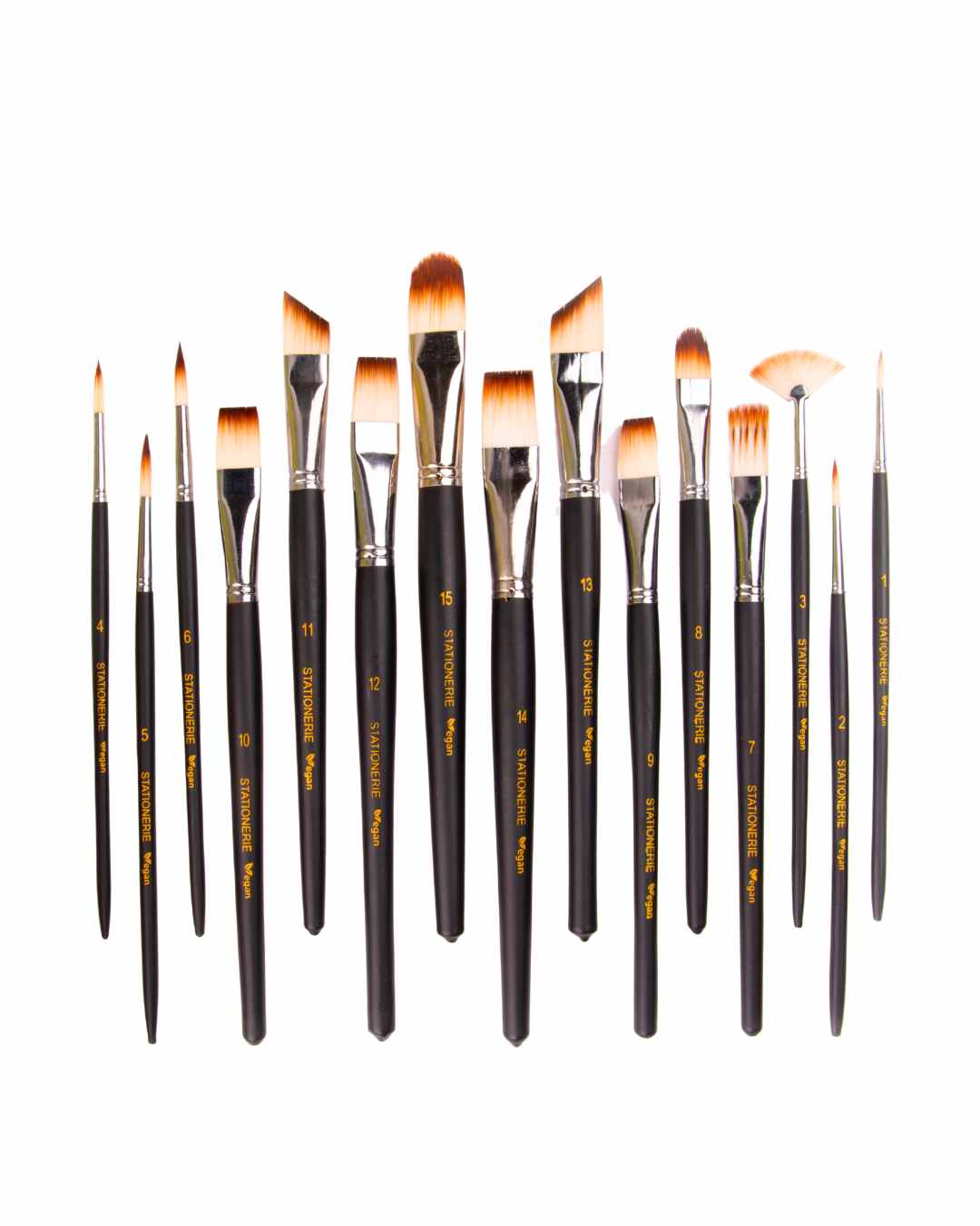 Stationerie Mix Paint Brush Set of 15 Velour Mix Media, Amazon Top Seller