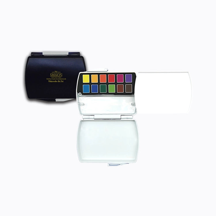 Mijello Mission Gold Triple Pan 12 Colors Set – MPW-1212