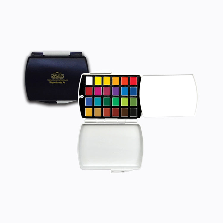 Mijello Mission Gold Triple Pan 24 Colors Set – MPW-1224