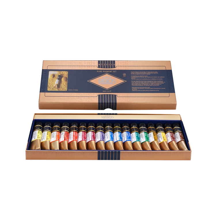 Mijello Mission Gold New Pure Pigment 17 Colors Set – MWC-1517P