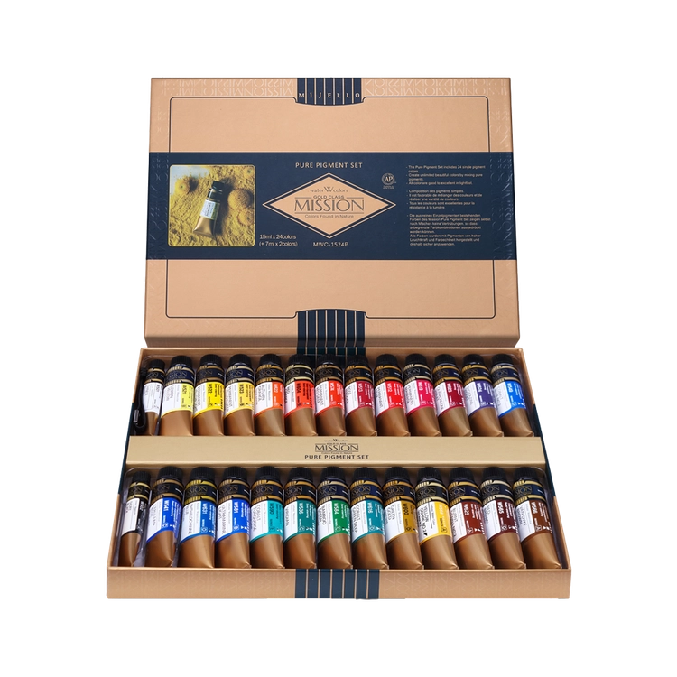 Mijello Mission Gold New Pure Pigment 24 Colors Set – MWC-1524P