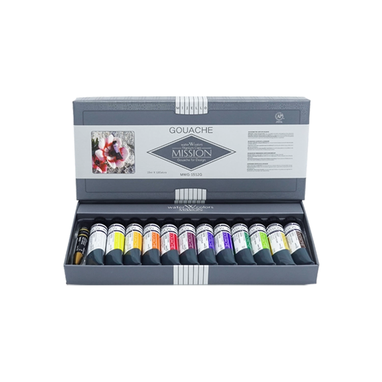 Mijello Mission Titanium 15ml 12Colors ( Gouache ) – MWG-1512G