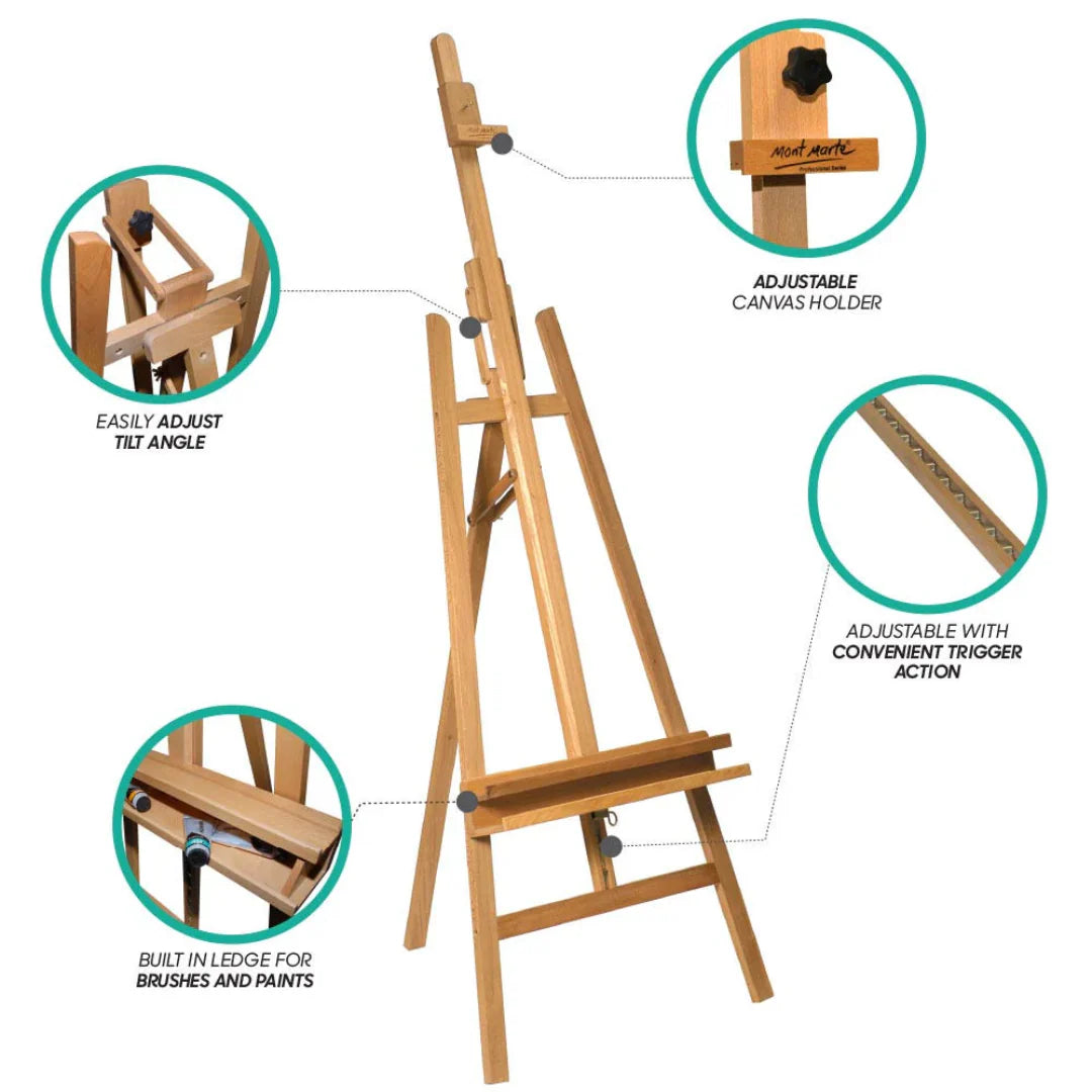 Mont Marte Floor Easel with Tilt