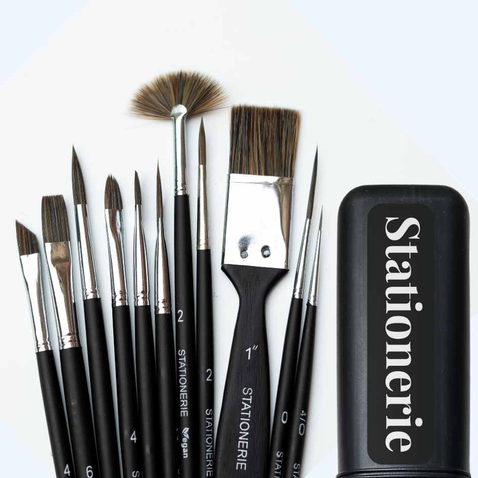 Stationerie Mix Media Brush Set Of 11 (10k+ Sets Sold)