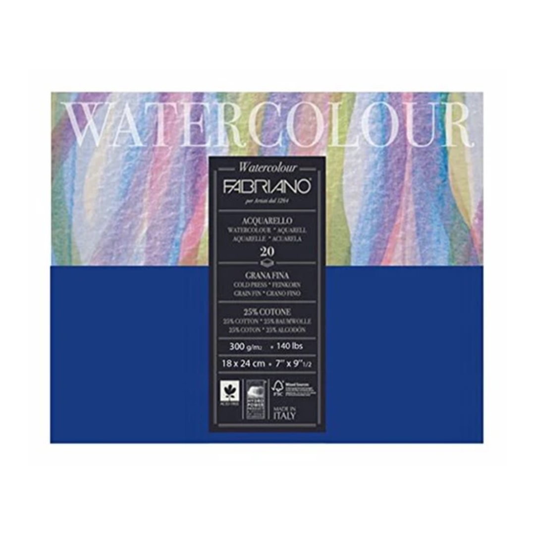Fabriano Studio Watercolor Blocks CP 300 GSM 24 X 32 CM