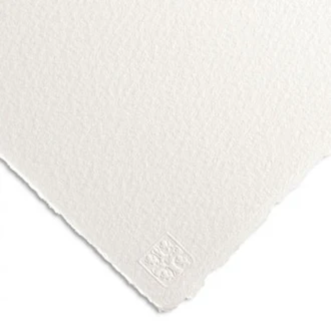 Saunders Waterford St Cuthberts HP+ White (2 Deckle Edges) 300 gsm 560x760mm (22" x 30", 10 Sheets)