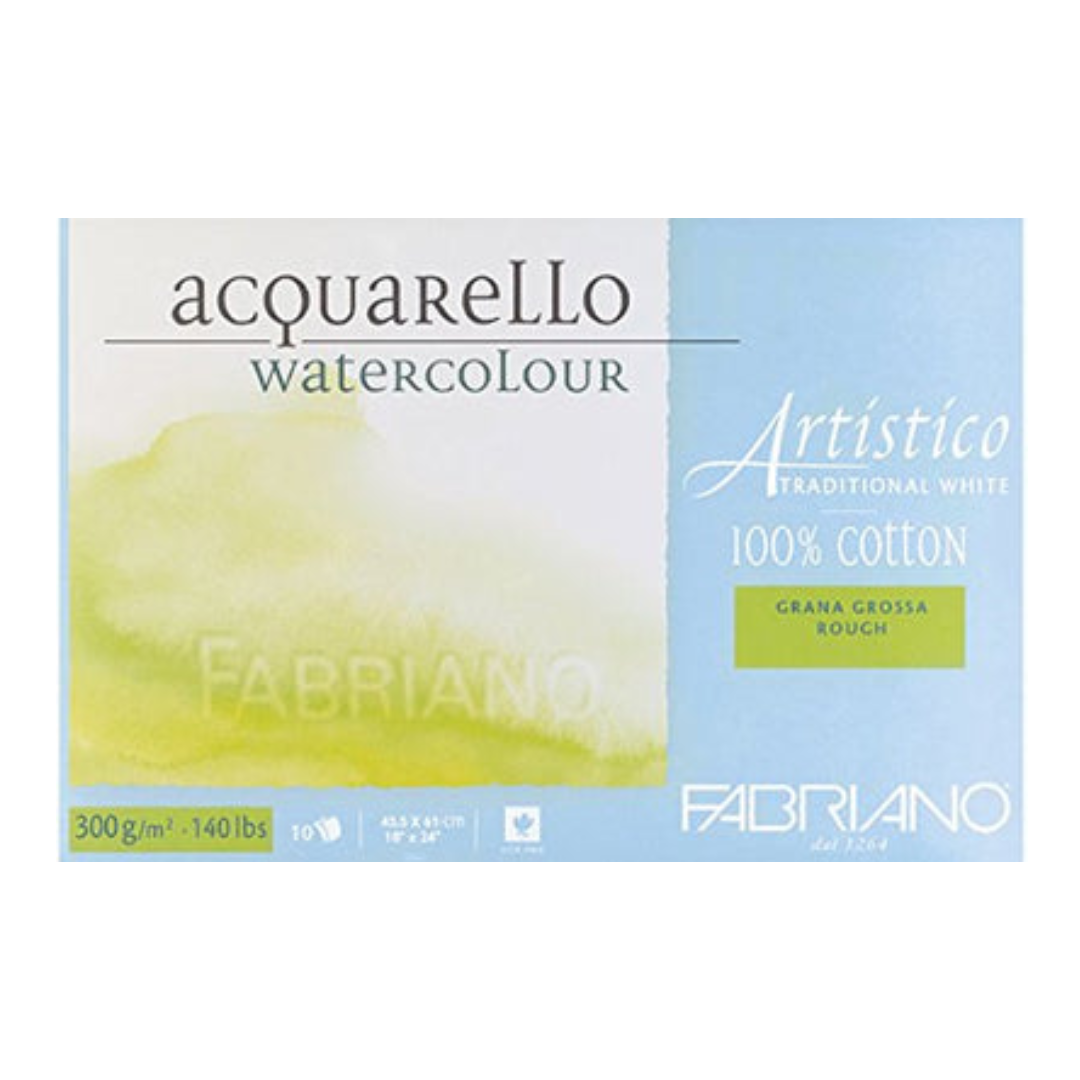 Fabriano Artistico Traditional White Watercolour Blocks CP 300 GSM 23 X 30.5 CM