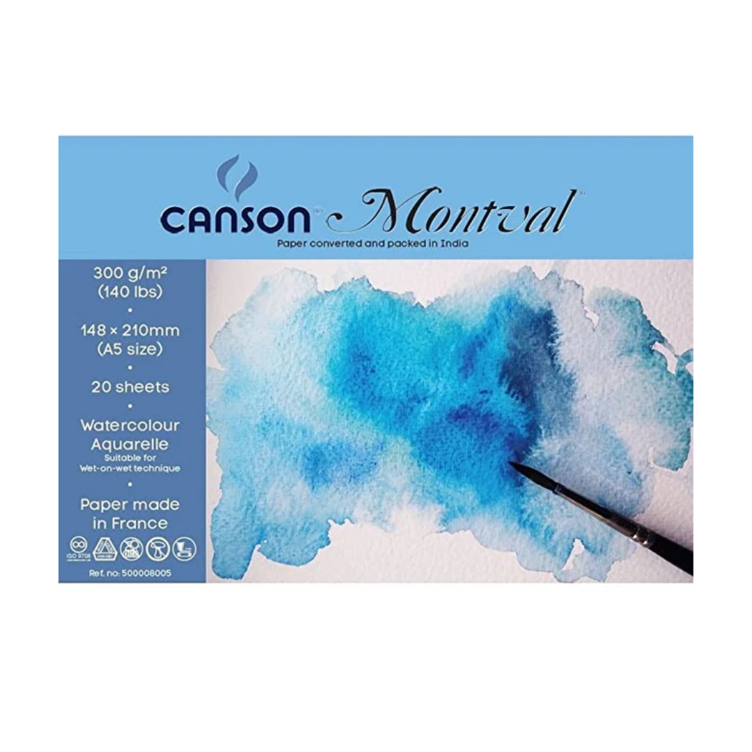 Canson Montval 300 GSM A5 Pack 18+6 Pack