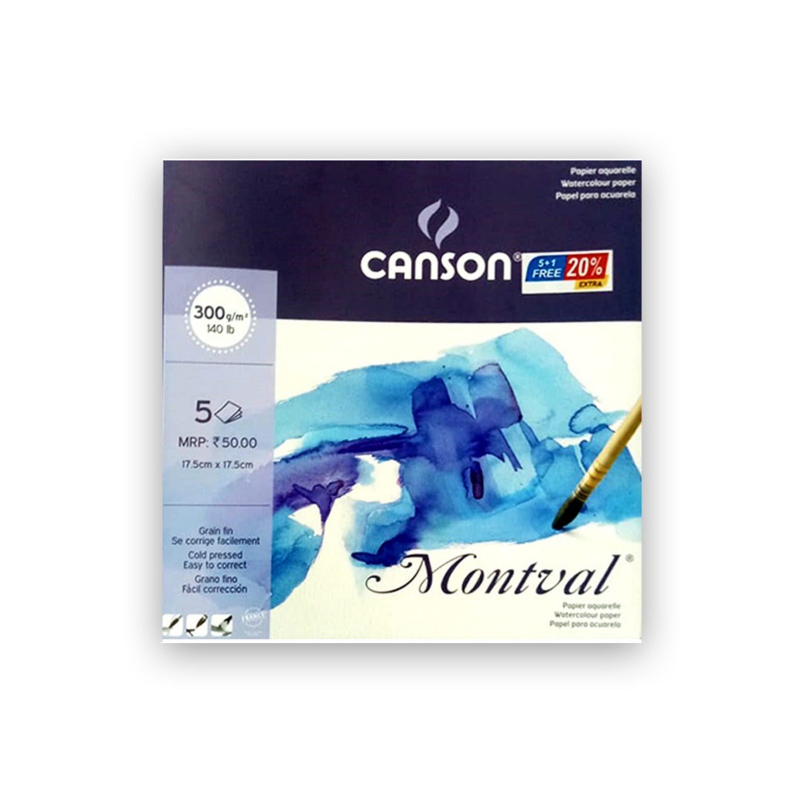 canson montval 300gsm cut pack 17 5 17 5 cm