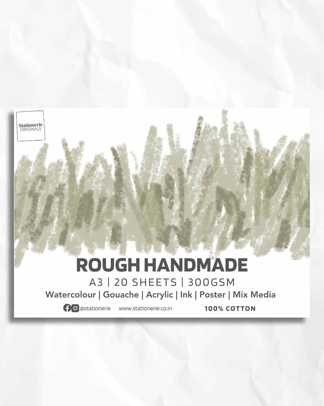 Stationerie Rough Handmade A3 300gsm 20 Sheets