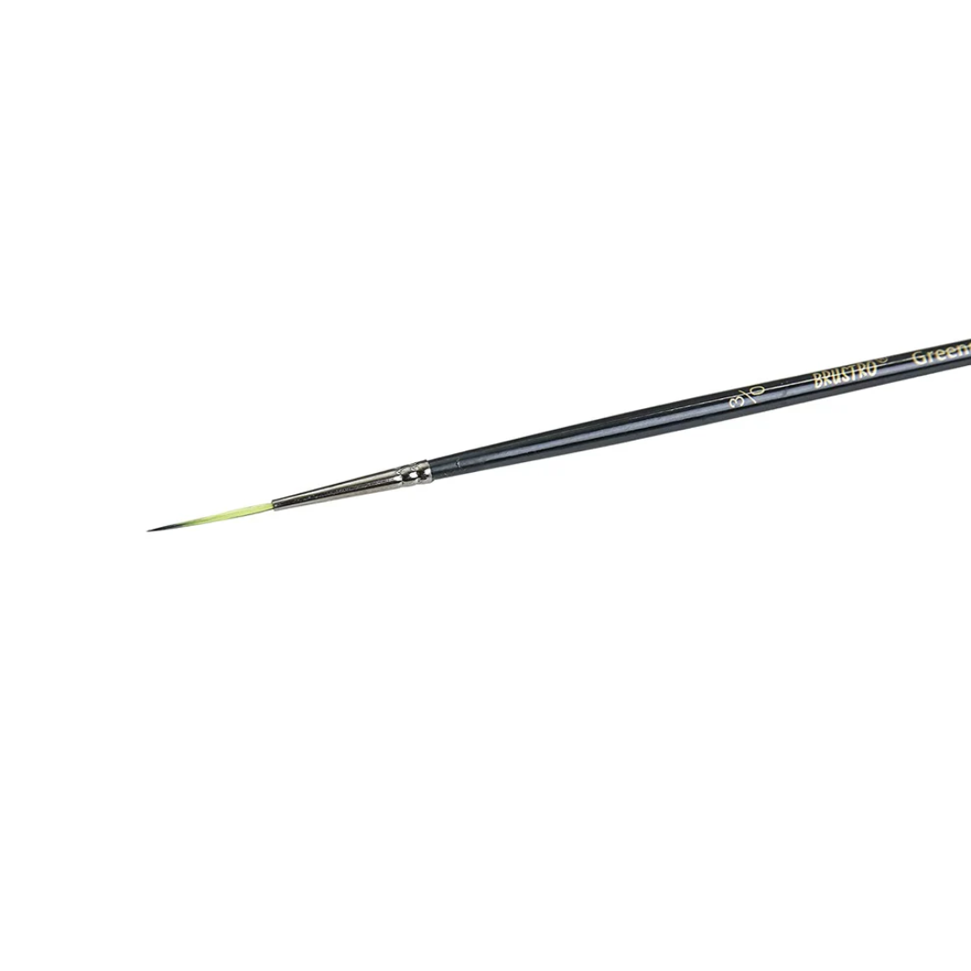 Brustro Artists Greengold Acrylic Brush Rigger Series Size – 1800