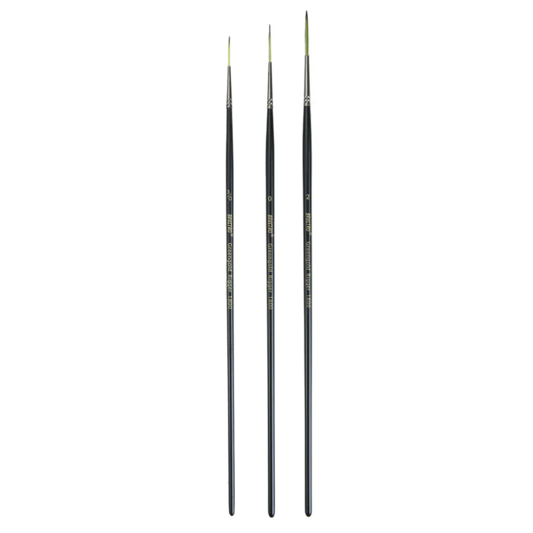 Brustro Artists Greengold Acrylic Brush Rigger Series Size – 1800