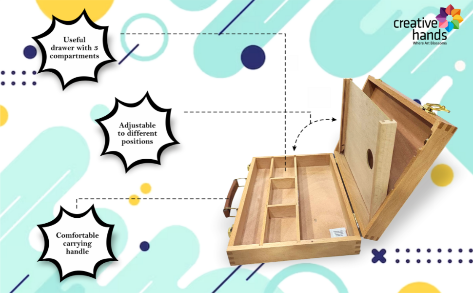 Brustro Laptop Painting Box with Wooden Palette