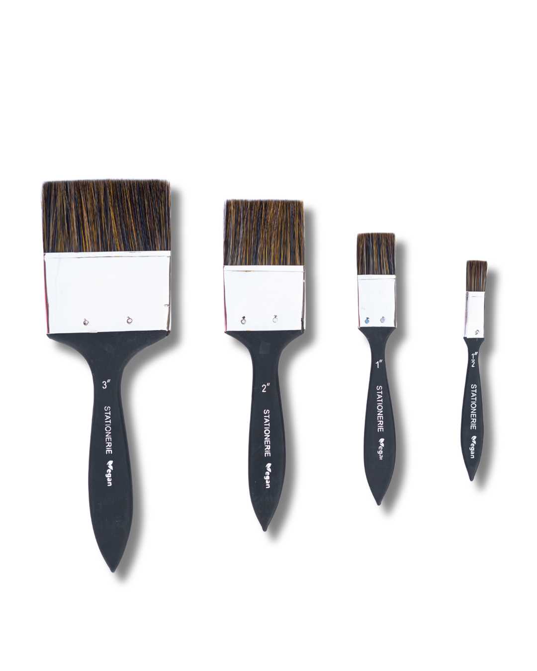 Stationerie Inch Wash Brush Set of 4 Velour Mix Media