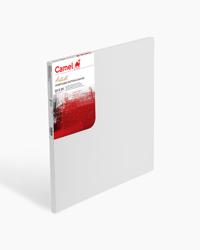 Camel stretched canvas 20" x 20" (50 x 50 cm), pack of 4