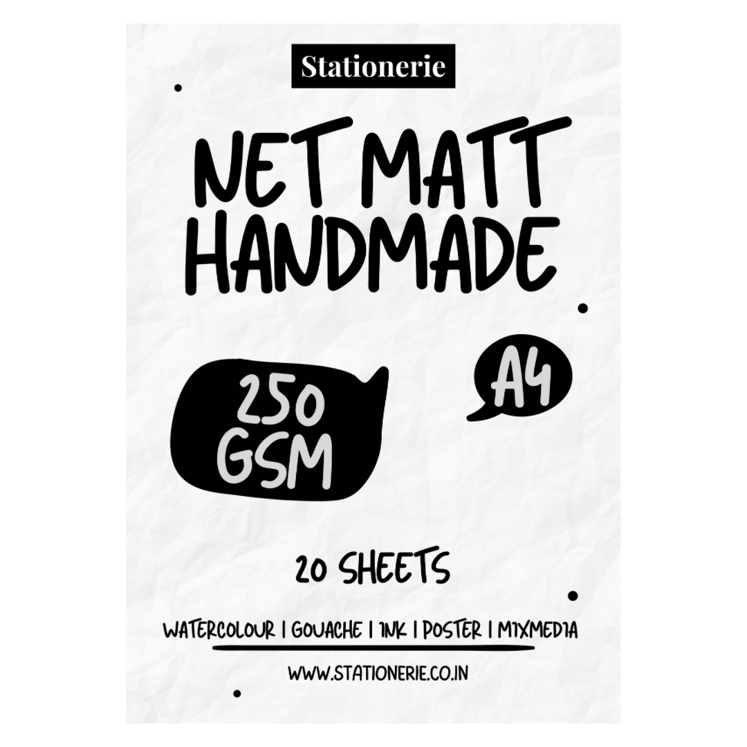 Stationerie Net Matt Handmade A4 250GSM 20 Sheets