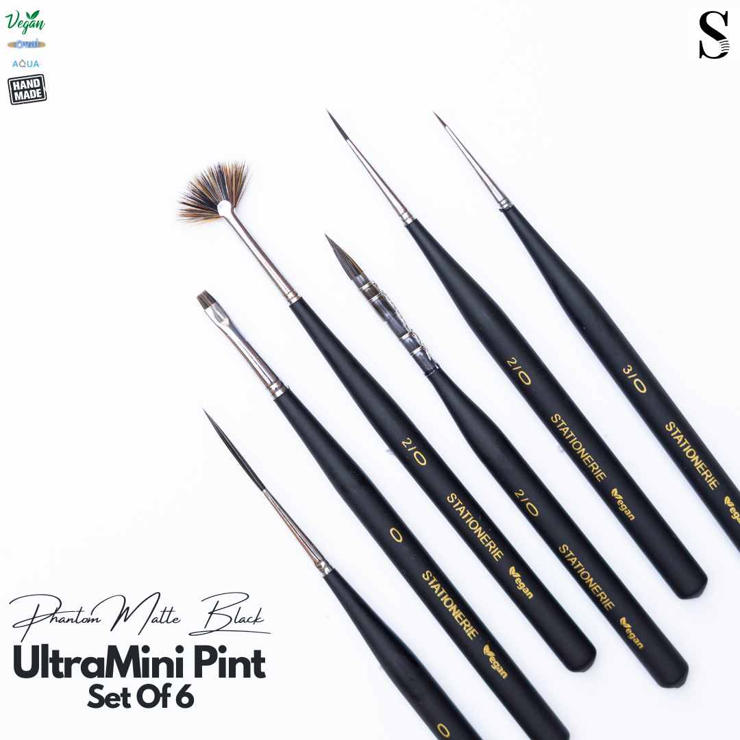 Stationerie UltraMini Pint Set Of 6 Phantom Matte Black Edition
