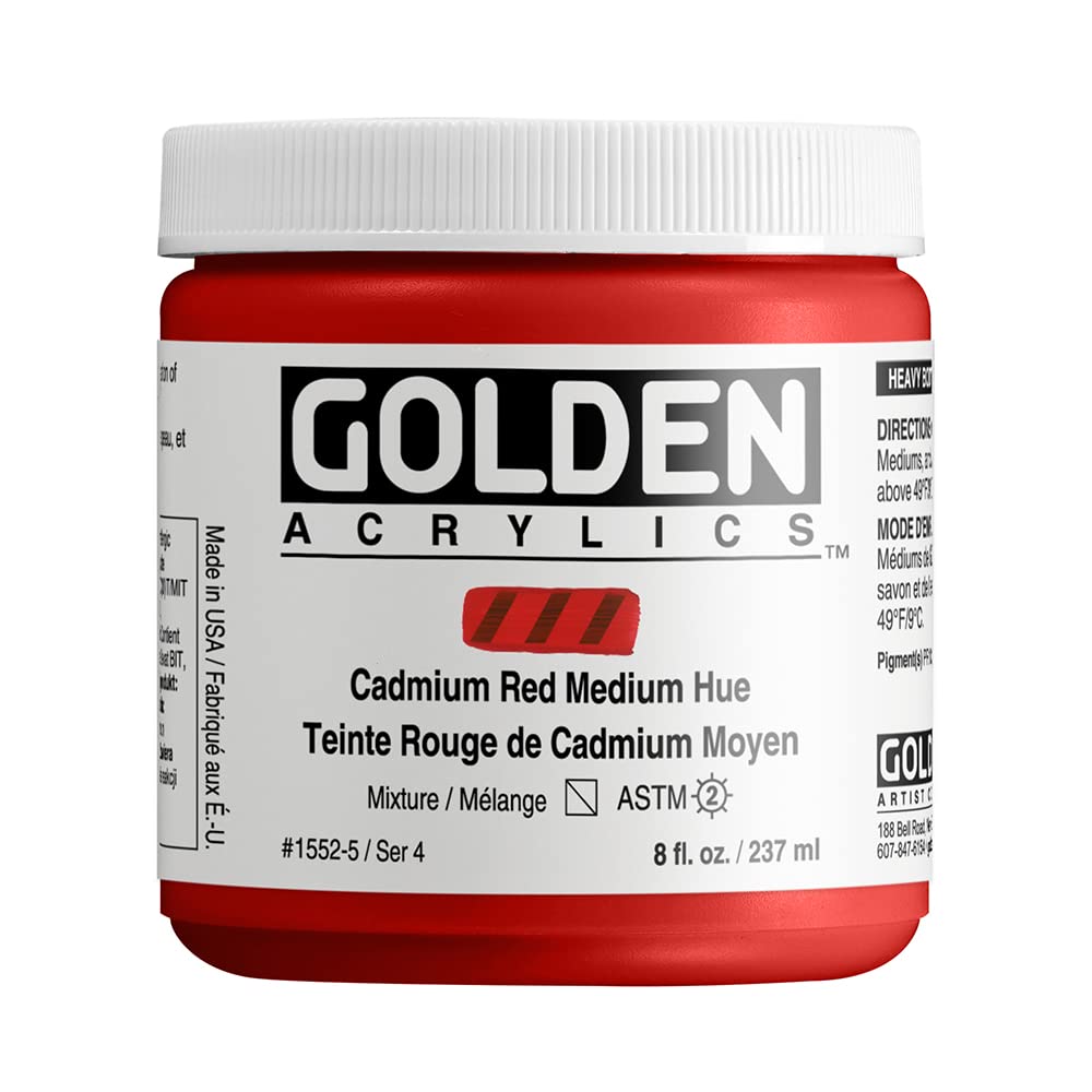 Golden Heavy Body Acrylic Colour 237 ml - Cadmium Red Medium Hue
