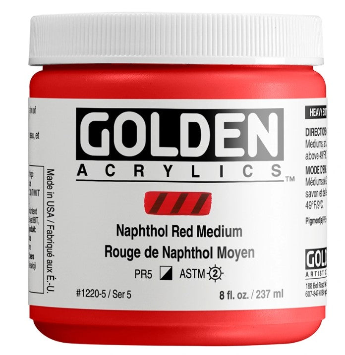 Golden Heavy Body Acrylic Colour 237 ml - Naphthol Red Medium