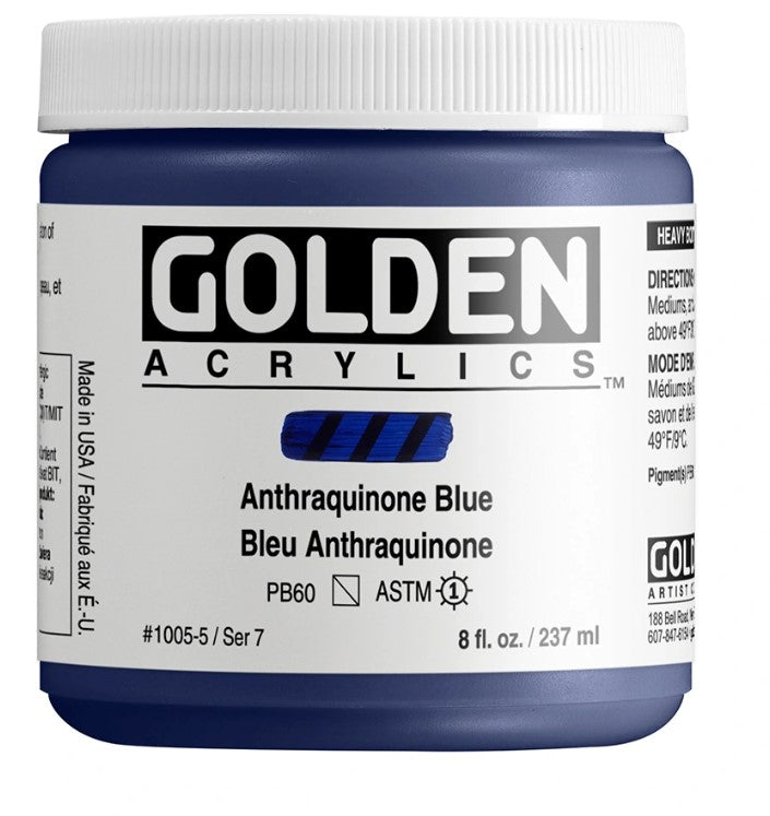 Golden Heavy Body Acrylic Colour 237 ml - Anthraquinone Blue