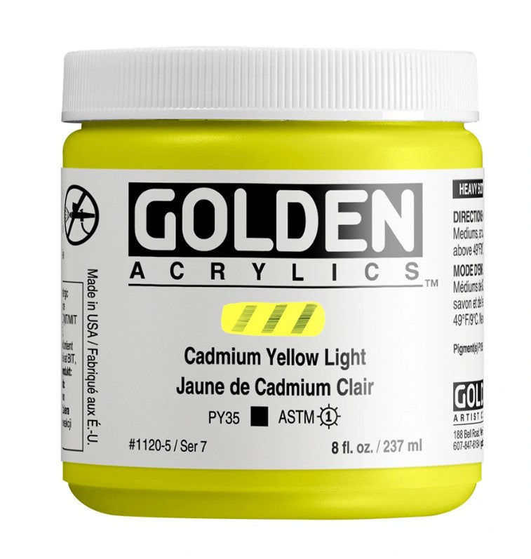 Golden Heavy Body Acrylic Colour 237 ml - Cadmium Yellow Light