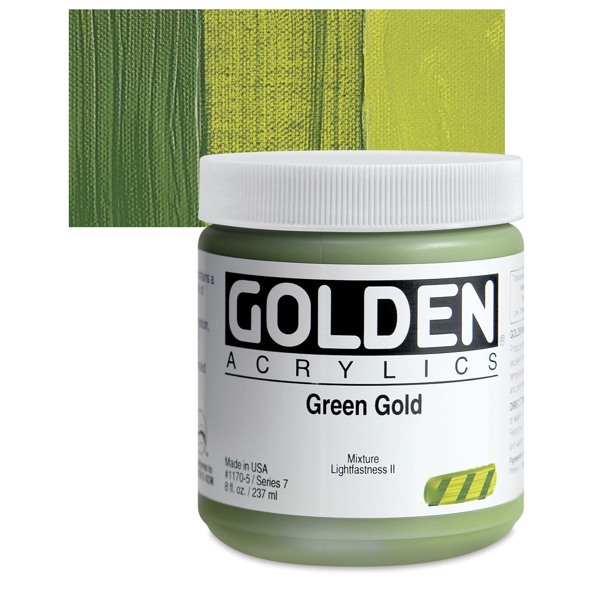 Golden Heavy Body Acrylic Colour 237 ml - Green Gold