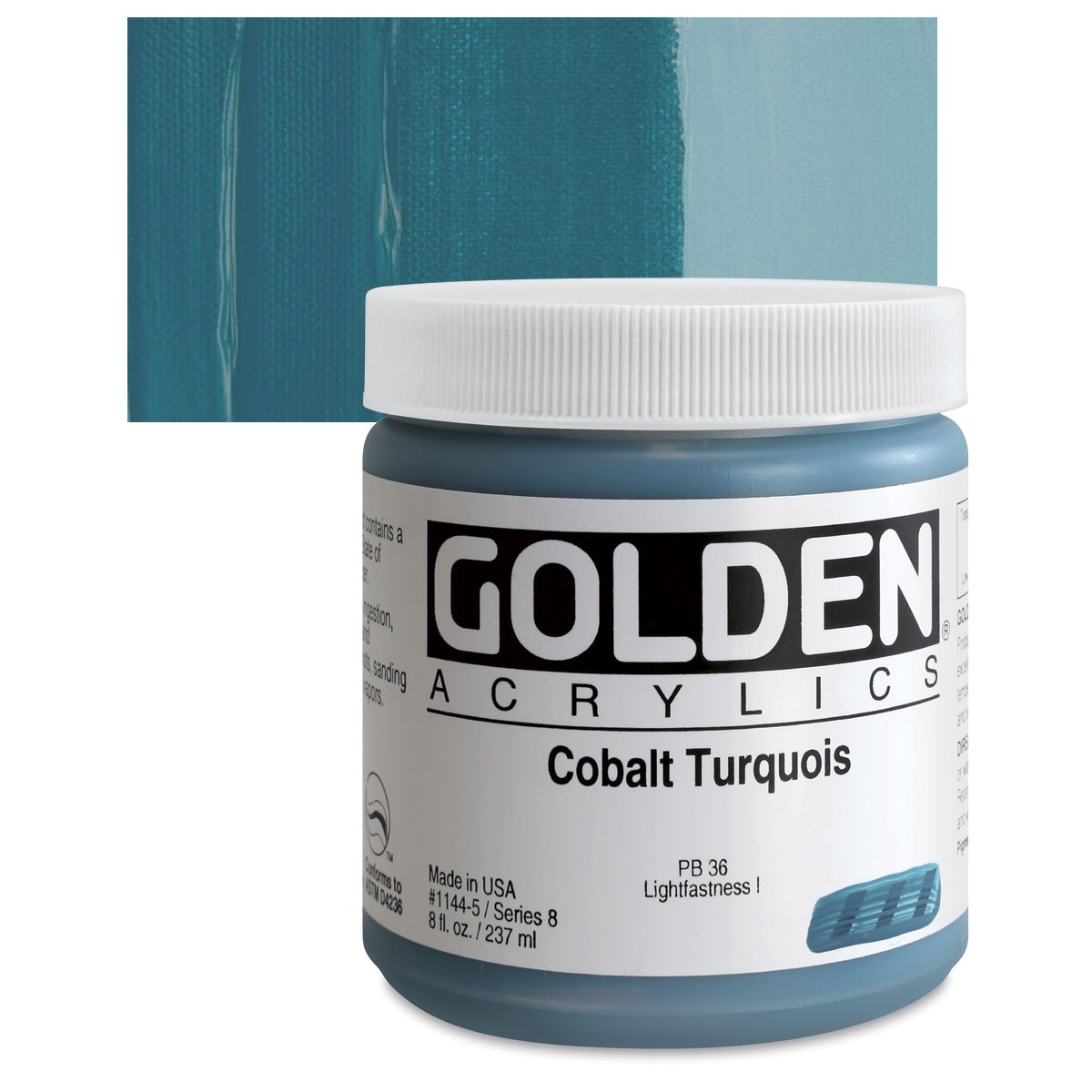 Golden Heavy Body Acrylic Colour 237 ml - Cobalt Turquoise