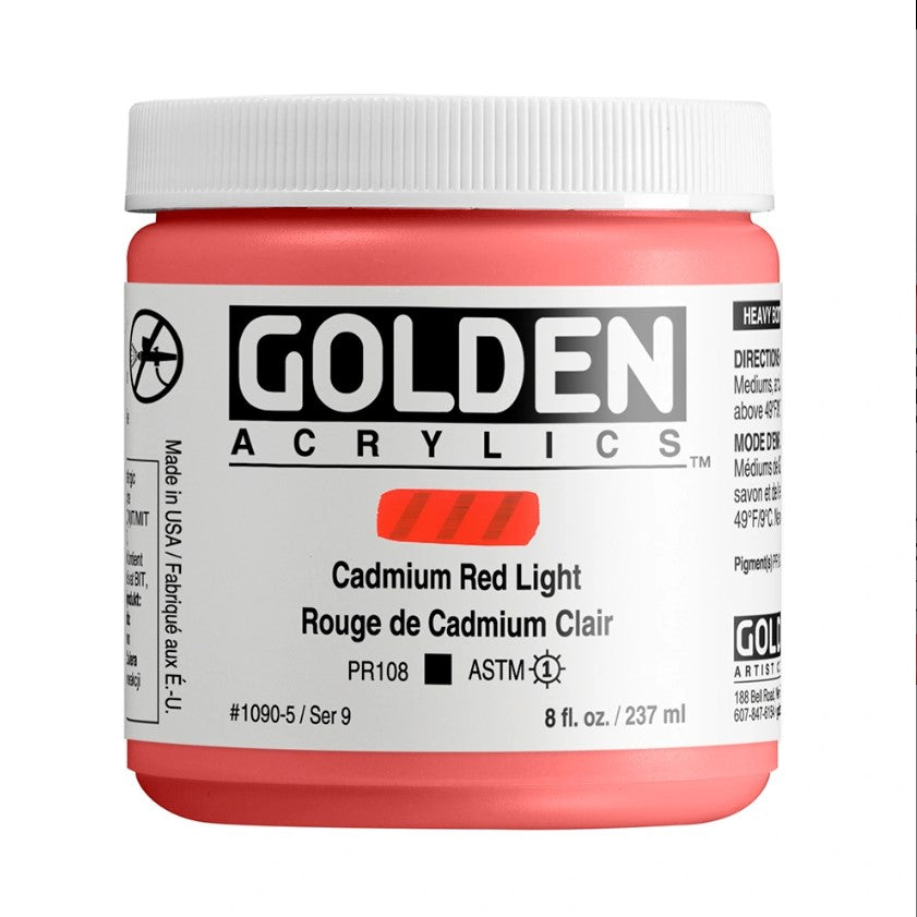 Golden Heavy Body Acrylic Colour 237 ml - Cadmium Red Light
