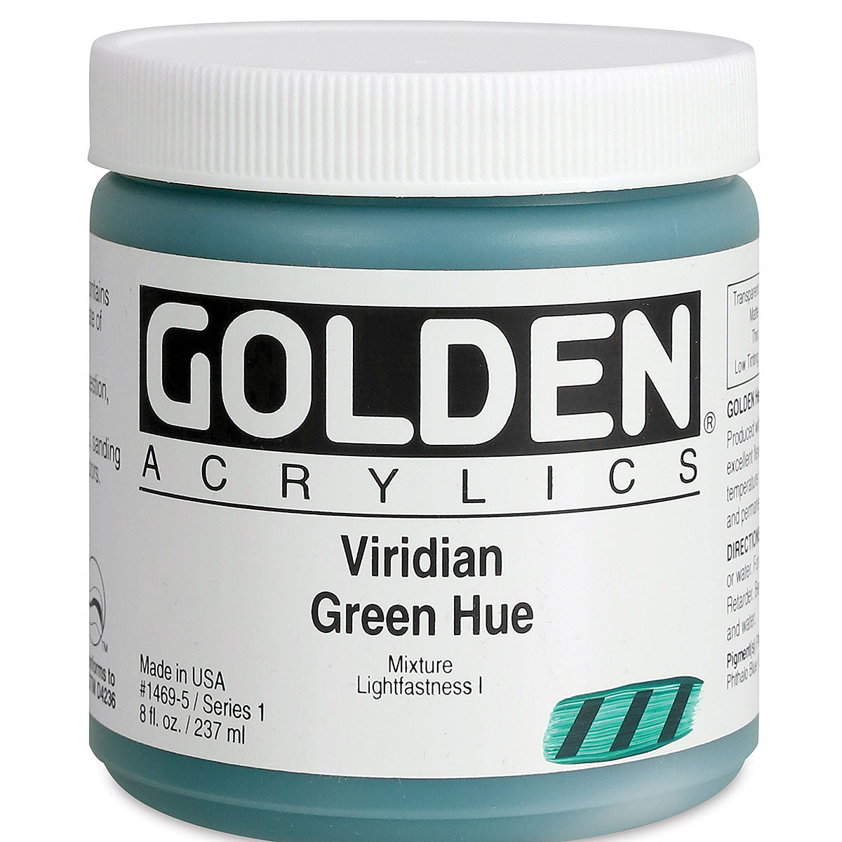 Golden Heavy Body Acrylic Colour 237 ml - Historical Viridian Green Hue