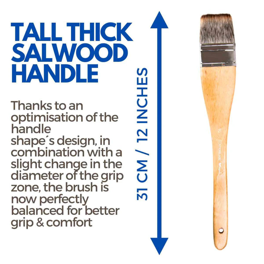 Stationerie Hake Brush 2 Inch (3rd Gen AquaSync Vegan Mix Media Soft Bristle)