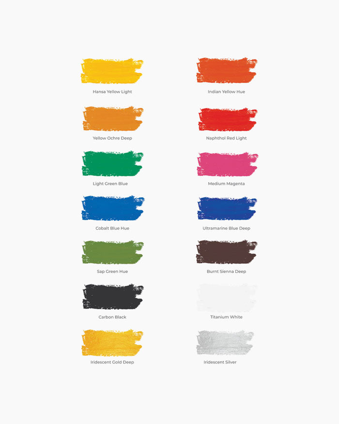Camel  Artist  HD  Acrylics 14  shades