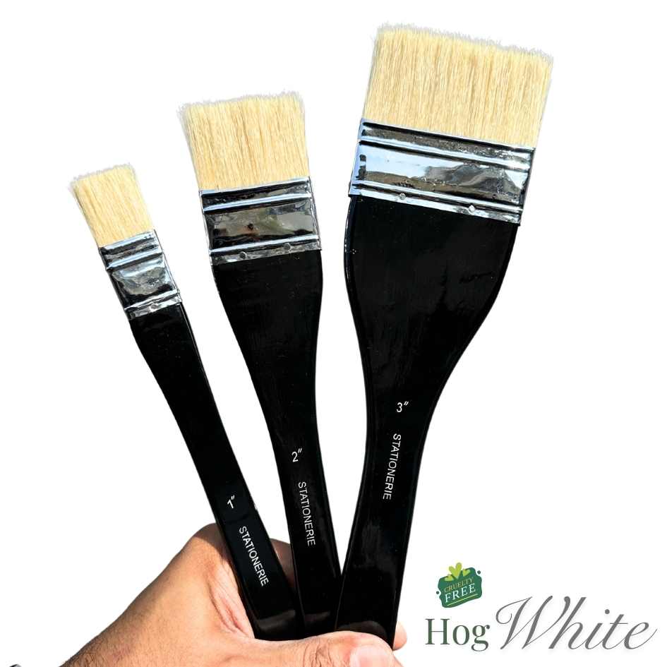 Stationerie Hake Brush 3” Chunking Hog White