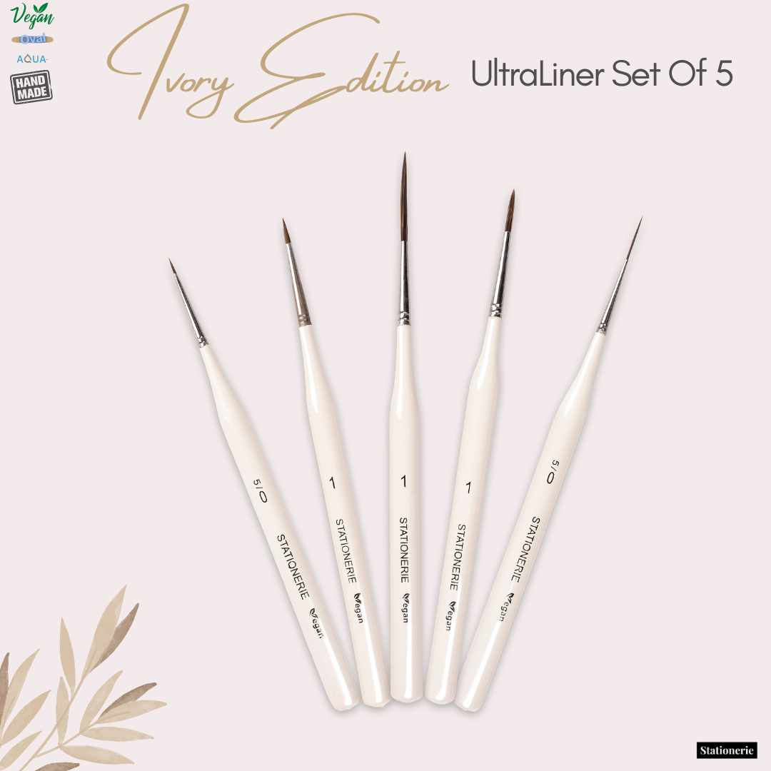 Stationerie UltraLiners Set Of 5 (Ivory White Edition)